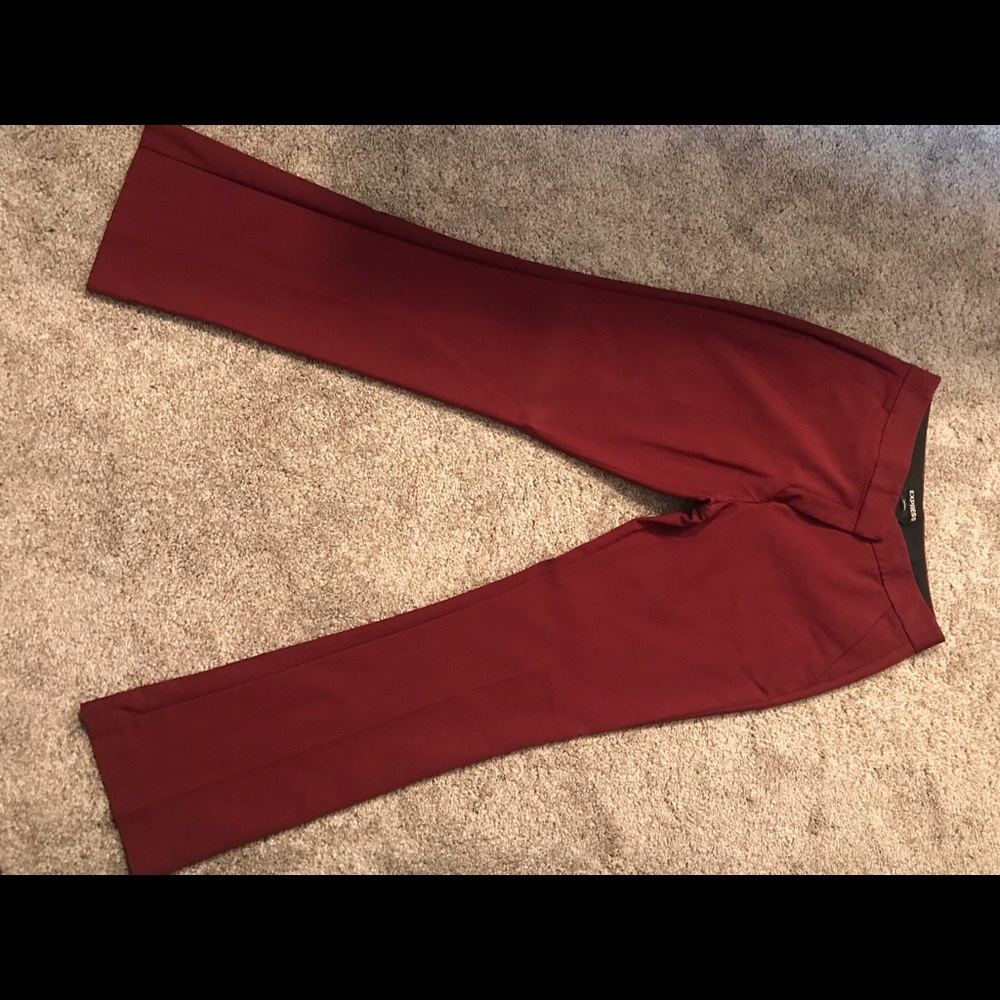 Express Columnist burgundy dress pant